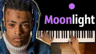 XXXTENTACION  Moonlight ● караоке  PIANOKARAOKE ● ᴴᴰ  НОТЫ amp MIDI [upl. by Stevana710]