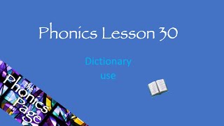 Phonics Lesson 30 [upl. by Arahd991]