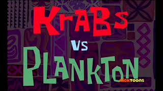 Spongebob SquarePants  The Lost Matress  Krabs Vs Plankton quotTitle Cardquot Serbian [upl. by Aissert]