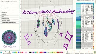 Erste Versuche mit Hatch Embroidery Software [upl. by Ebert]