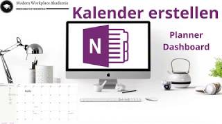 Planner Dashboard OneNote Kalender erstellen 📚  OneNote Tutorial [upl. by Aroved546]