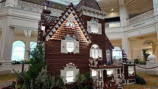 First Look Grand Floridians Gingerbread House 2024 [upl. by Trudie]