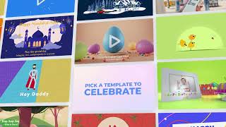 Animated Greeting Cards  How to create animated greeting cards online [upl. by Anirroc513]