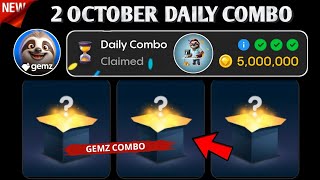 Gemz Daily Combo 3 October  Gemz Daily Code 3 October  Daily Combo Today [upl. by Sola]