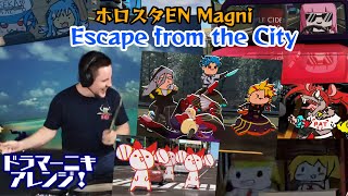 ホロスターズENの【Magni Dezmond】の歌うquotEscape from the Cityquotを【ドラマーニキ】がアレンジ！【Holostars EN】 [upl. by Wiltz]