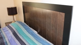 Build a Headboard with Prefinished Engineered Hardwood Flooring [upl. by Razid]