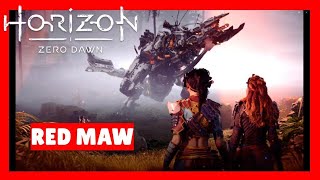 Horizon Zero Dawn  Machine Battle  Red Maw Thunderjaw [upl. by Doralia773]