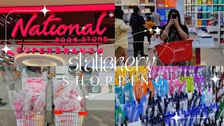 back to school stationery shopping worth ₱15000 ft national bookstore [upl. by Arlan]