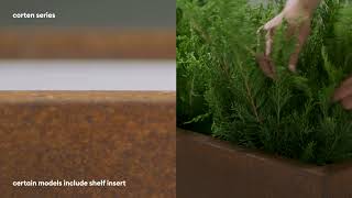 Corten Planter Long Box  Key Features  Veradek Outdoor [upl. by Sela401]