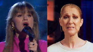 Celine Dion Cries Over Kelly Clarksons My Heart Will Go On [upl. by Yenots]