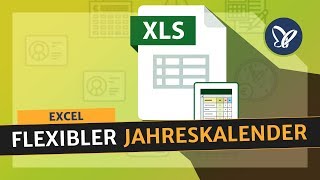 Excel Tutorial Erstelle einen flexiblen Jahreskalender [upl. by Schnur]