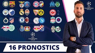 Pronostic Foot LIGUE DES CHAMPIONS  Mes 16 PRONOSTICS  Ligue des Champions [upl. by Ordisi]