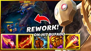 🤯¡EL NUEVO REWORK BLITZCRANK se HACE SOLO EL NASHOR y SE VUELVE SAITAMA con SU NUEVA BUILD [upl. by Aicella]