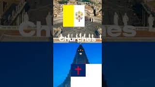 Protestantism vs Catholicism christianity country edit byzantineempire byz [upl. by Aenet]