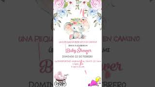 Tarjeta de Invitacion Baby Shower [upl. by Marba481]