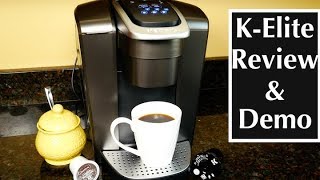 Keurig KElite Single Serve KCup Pod Coffee Maker Review and Demo [upl. by Tilda]