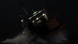 MS Herald of Free Enterprise  Sinking Animation [upl. by Peta]