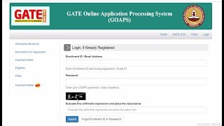 GATE 2019 Admit Card Download  GATE 2019 Exam Date  Login GATE 2019 GOAPS GATE 2019 Notification [upl. by Lunette]