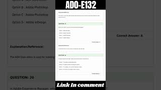 AD0E132 Exam Questions  Adobe Experience Manager Technical Foundations [upl. by Elamef371]