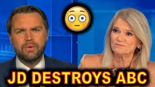 JD Vance RUINS ABC Hack Martha Raddatz TODAY on This Week with Georg 😄😄😀 [upl. by Mairim512]