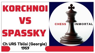 Viktor Korchnoi vs Boris Spassky Ch URS Tblisi Georgia 1959 [upl. by Otilopih]