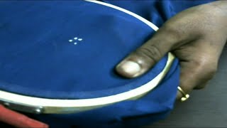 Embroidery Stitches  Tutorial  DIY  Learn how to make Stitch No 10 French Knot stitch by hand [upl. by Salta]