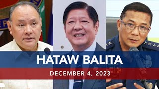 UNTV HATAW BALITA  December 4 2023 [upl. by Saoj834]