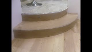 QuickStep Stair Renovation With BuiltIn LED LightsQuickStep SelfAdhesive Laminate Tape [upl. by Kwabena846]