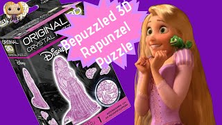 Bepuzzled 3D Crystal Puzzle Rapunzel Time Lapse [upl. by Tut]