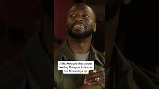 Aldis Hodge Jokes About Texting Dwayne Johnson For Fitness Tips 🤣 [upl. by Kier]