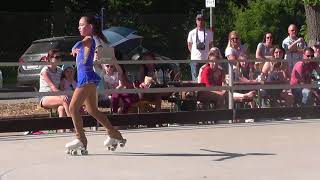 Hessencup 2018 in Aarheiligen Tiffany Schnabl 1 Platz Rollkunstlauf Schüler B [upl. by Bonnee]