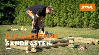 Sandkasten einfach selber bauen  DIY Anleitung [upl. by Moneta]