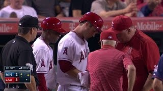 MINLAA Freese exits after being hit in the hand [upl. by Norrad]