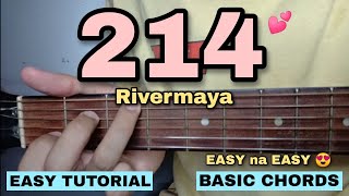 214 Guitar Tutorial  Rivermaya EASY CHORDS [upl. by Eelirrem]