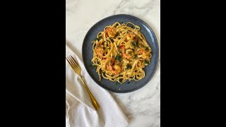 GREATEST Garlic Prawn Pasta EVER 😱🔥 shorts [upl. by Pacificas877]