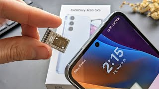 How to Insert SIM amp Memory Card in Samsung Galaxy A55 5G  Dual SIM  Expand Storage [upl. by Naasar]