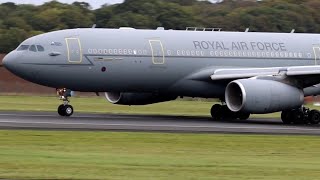 RAF Airbus KC3 Voyager taking off from PIK ✈️ [upl. by Chip]