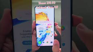 Honor X9b 5G Talkback TurnOff honor talkback 5g smartphone android shortvideo [upl. by Ardnama]