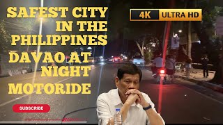 DAVAO AT NIGHT STILL ONE OF THE SAFEST CITY IN THE PHILIPPINES MOTORIDE [upl. by Rachele82]