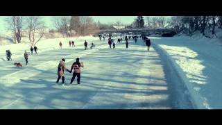 Patinoire de la rivière lAssomption  Lanaudière [upl. by Kristianson]