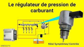 Le régulateur de pression de carburant  Rôle Symptômes Tests Contrôles  SIMOAUTO [upl. by Sigismund]