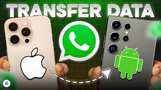 How to Transfer WhatsApp Data from iPhone to Android 2024 Guide [upl. by Nyrehtak]