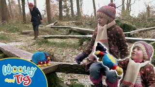 WoollyandTigOfficial  A Quiet Forest with Mummy 🌳👩‍👧  Clip  TV Show For Kids  Winter [upl. by Yttiy]