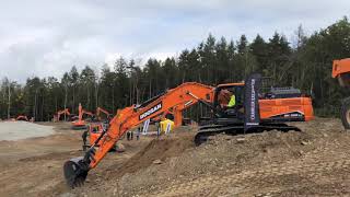 The new Doosan Equipment DX300LC7 in action at the Doosan Quarry Days [upl. by Wengert]