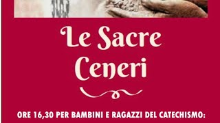 Celebrazione rito delle Ceneri  per bambini e ragazzi del catechismo [upl. by Guillaume]