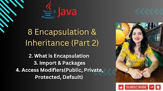 Lec 8Part 2  What is Encapsulation  Import Packages  Access Modifiers with Programming Example [upl. by Zednanref673]