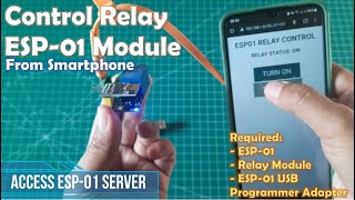 Control Relay ESP01 Module from Smartphone [upl. by Ranson221]