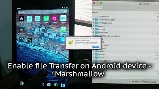 Enable file Transfer on Android device  Marshmallow [upl. by Kissel]