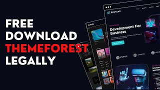 Download Free WordPress amp HTML Template Free On Themeforest LEGITMATELY [upl. by Ancel]