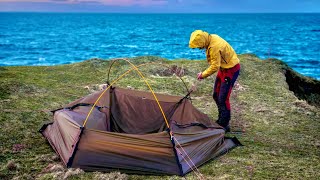 🏴󠁧󠁢󠁳󠁣󠁴󠁿 ISLE OF SKYE  stunning wild camping by the sea  Hilleberg Allak 2 [upl. by Ahcsropal]